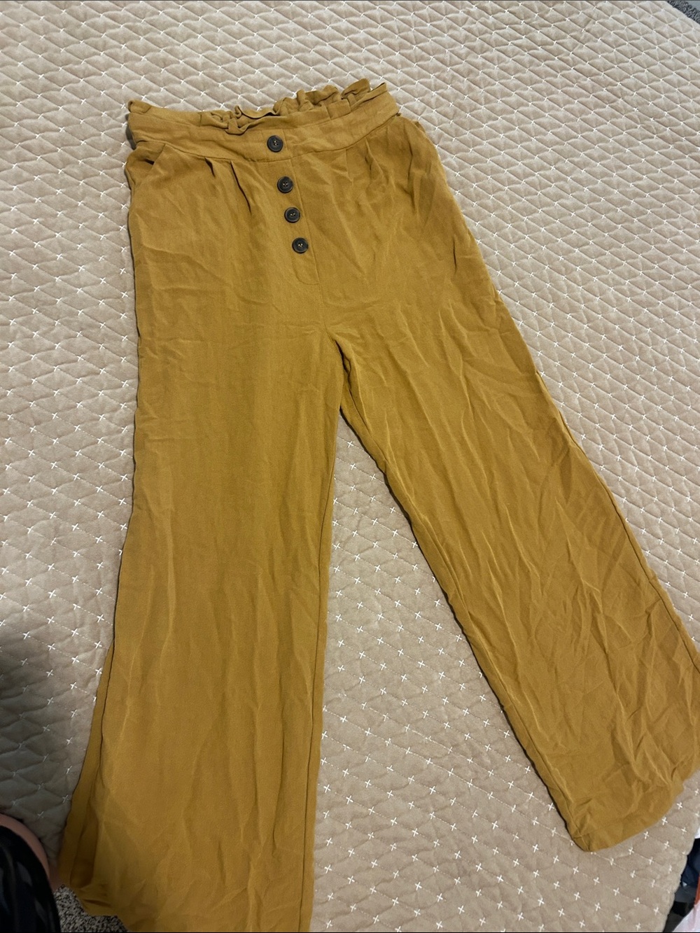 Altar'd State Mustard Elastic Waist Pant